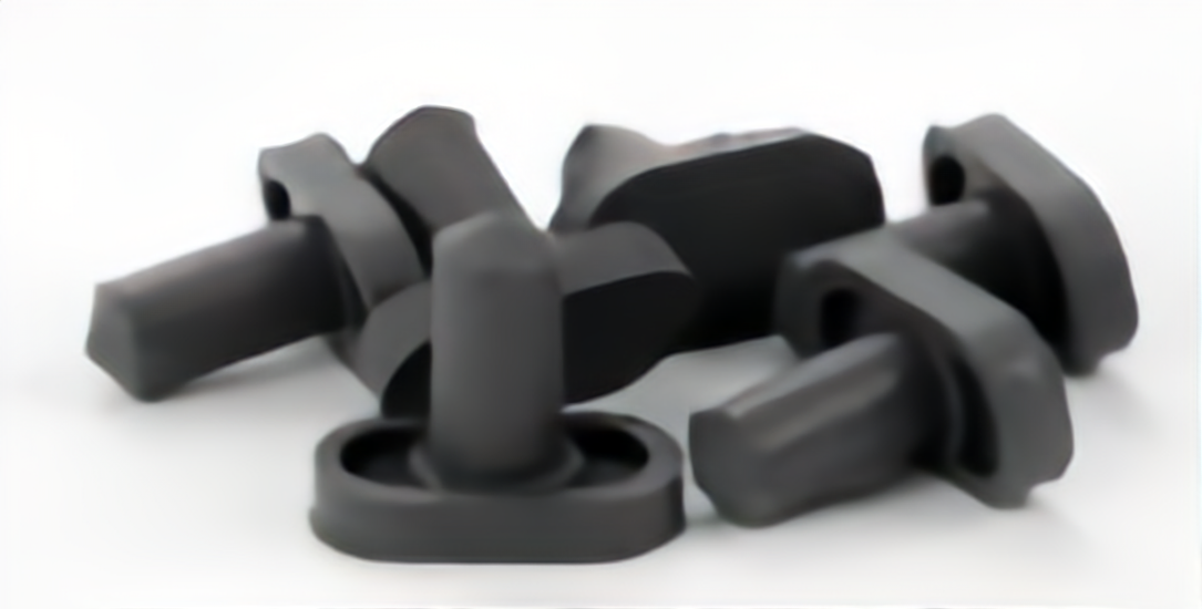 DonJo 1609 Door Silencers for Wood Frames Grey Finish